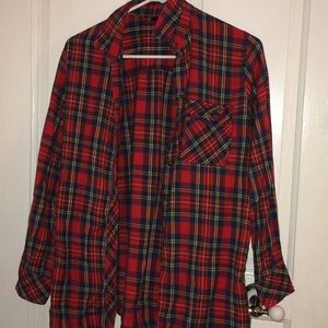 Plaid flannel shirt